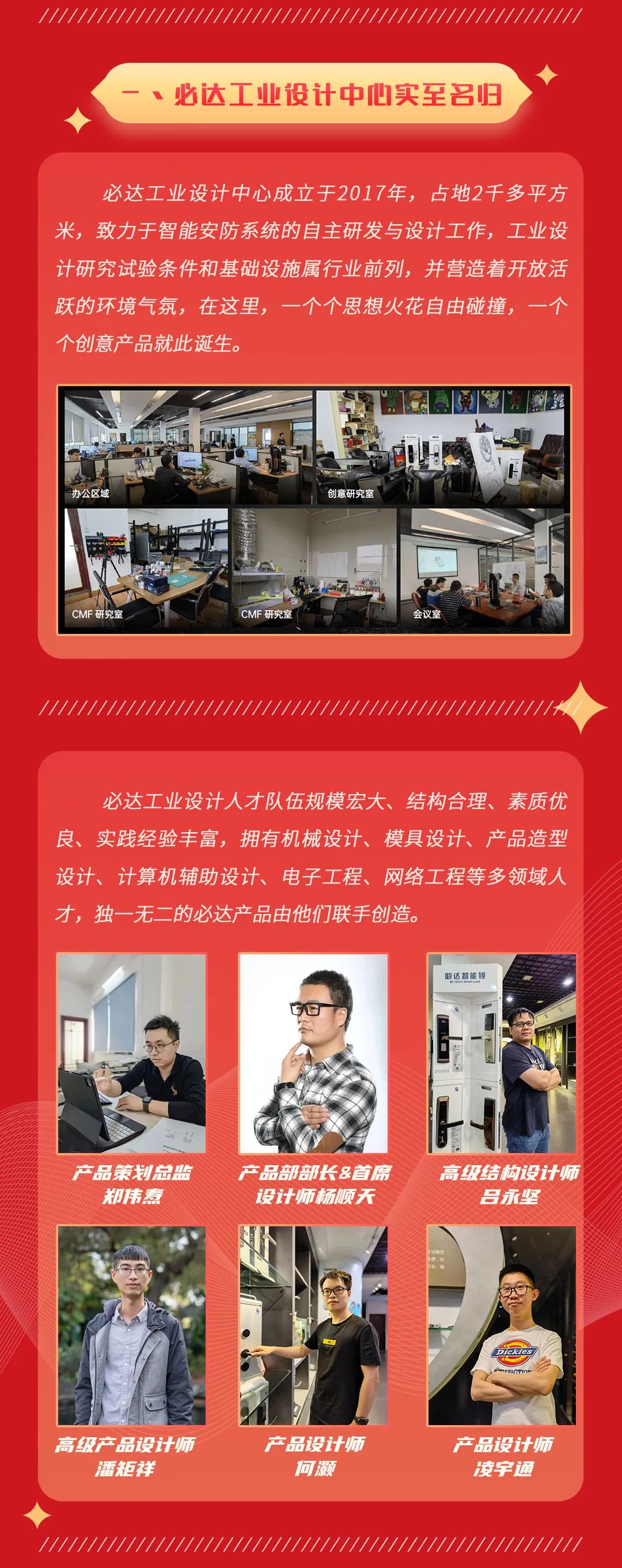 必达工业设计人才队伍规模宏大